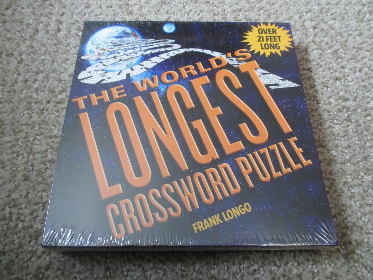 The world's longest crossword puzzle by frank longo sealed in original  plastic | ebay