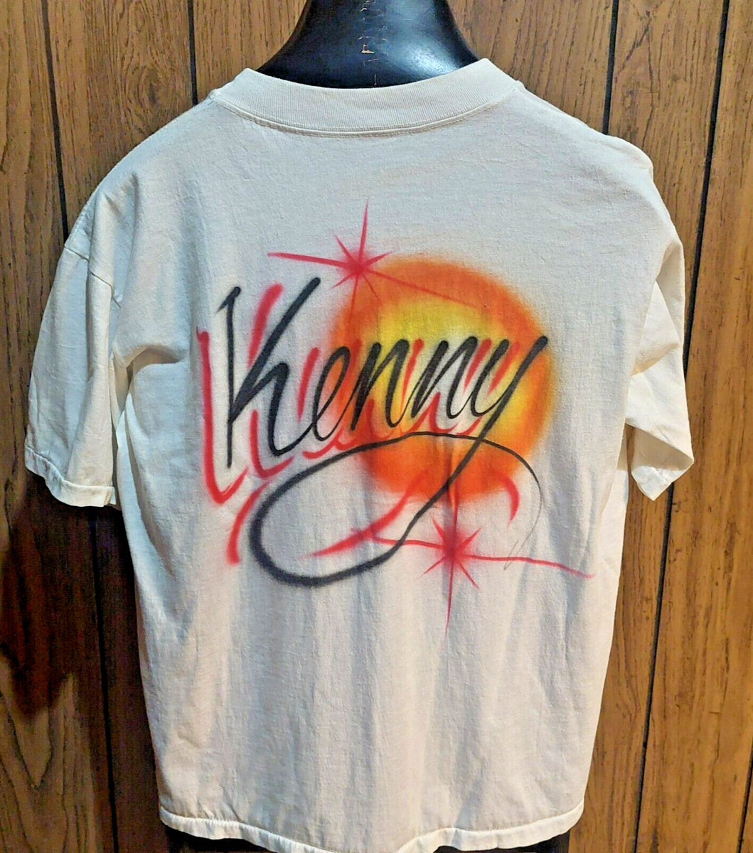 vintage 80s Air Brush shirt Michelle & Kenny Daytona Beach 87
