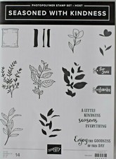SUR STAMPIN' UP "SEASONED WITH KINDNESS " POLYMER SET OF 14 RET HOST SET