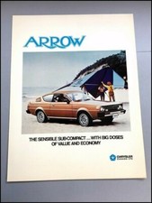1977 Plymouth Arrow Original Canada Car Sales Brochure Folder