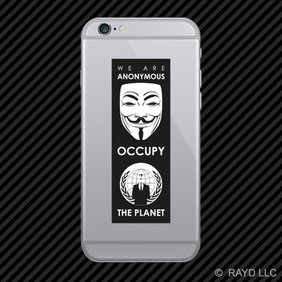 We Are Anonymous Occupy the Planet Cell Phone Sticker Mobile 0.99