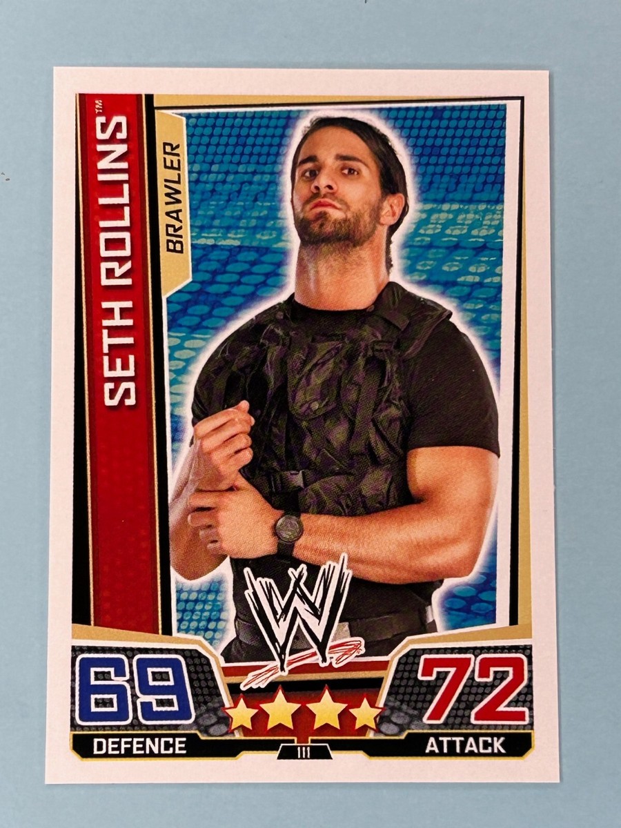 2013 Topps WWE Slam Attax SETH ROLLINS Rookie mint to NM