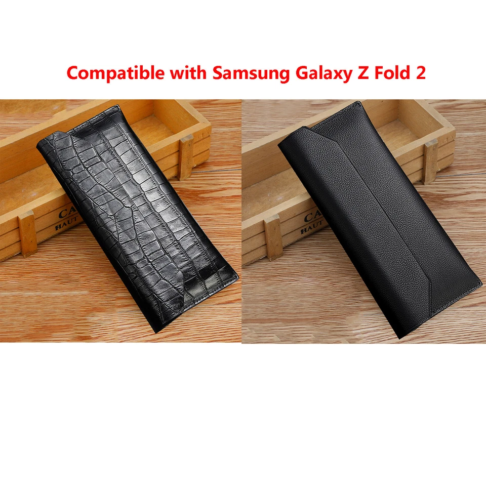 For Samsung Galaxy Z Fold2 5G Phone Leather Wallet Case Protective Covers Sleeve - Image 3 of 3
