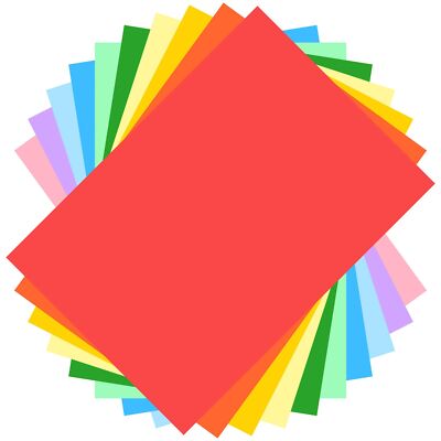 AIMI Assorted Colors Bulk for Kids School Supplies A4 Copy Paper Construction...
