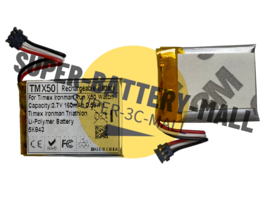 160mAh Replacement Battery For Timex Ironman Run X50 For Ironman