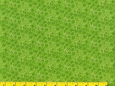 Small Lt & Dk Spring Green Pinwheel Flowers Quilting Fabric 5 1/2+ Yards #mdg2-6