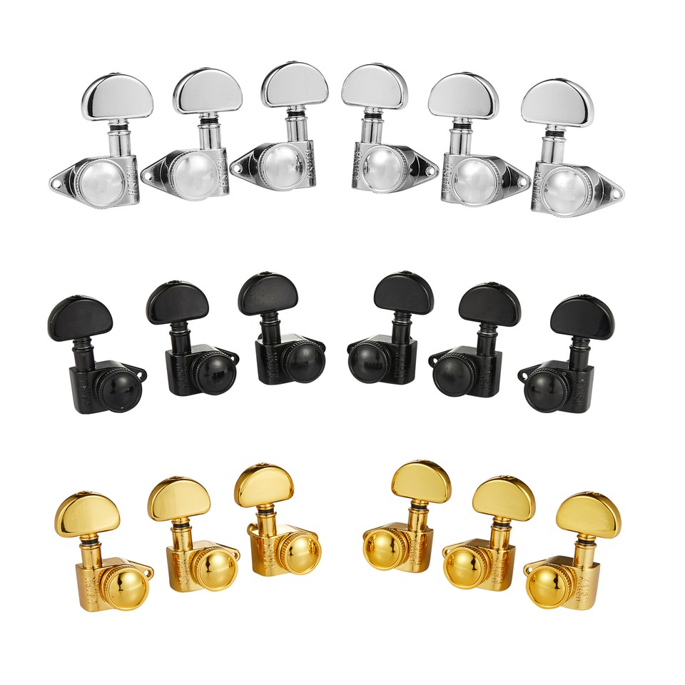 Kaish 6 In Line 2 Pin Locking Tuners Chrome | Reverb