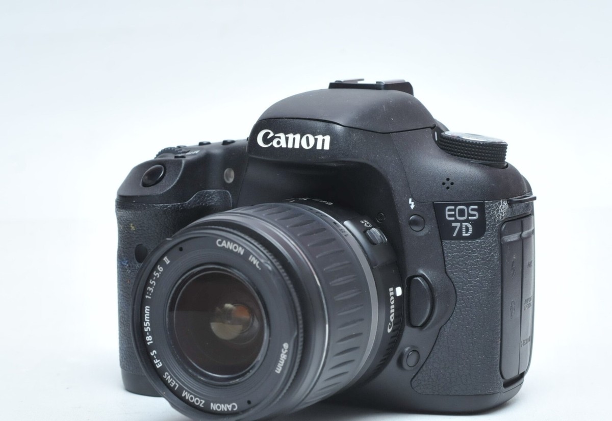 美品　Canon EOS 7D + EF-S 18-55mm 黒 Amazon.com : Canon EOS-7D Digital SLR Camera/Lens Kit, with