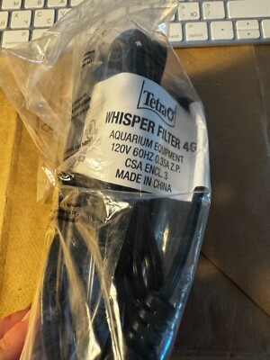 Tetra Whisper Filter 4G Aquarium Equipment 120V with Small Filter Cartridge