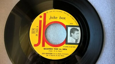 45 Giri JOE SENTIERI Quando vien la sera / E' mezzanotte 