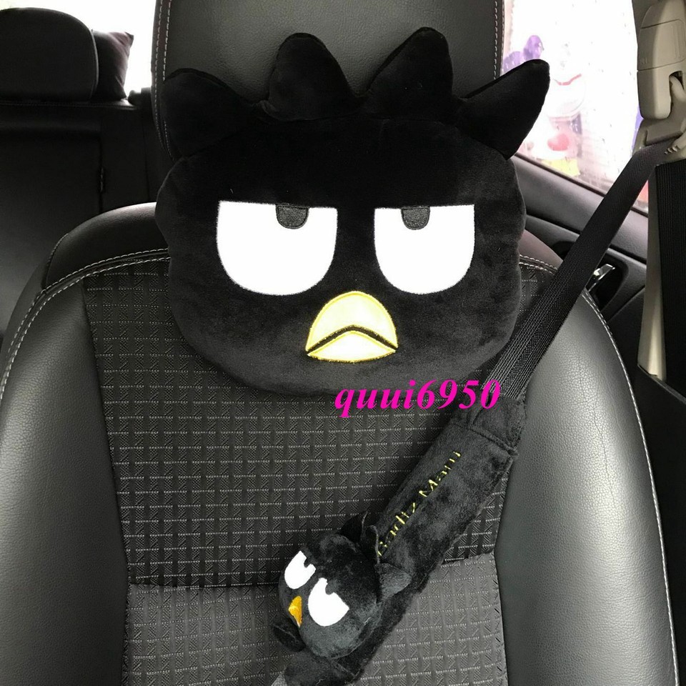 2pcs Cool Badtz Maru Auto Car Neck Pillow Headrest Seat Belt Cover Shoulder Pad eBay