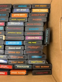 61 Atari 2600 Game Cartridge Lot Vintage Activision Coleco Untested