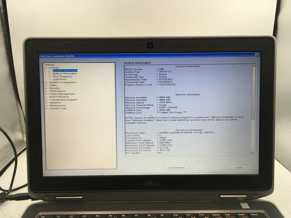 DELL LATITUDE E6320 - LOT OF 2 - BOOTS TO BIOS - INTEL I5 2ND GEN - READ DESC-BB - Image 2 of 4