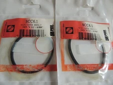 2 New PRB SCC6.1 Square Cut Belts for VCR Cassette CD/DVD Drive
