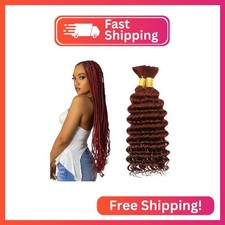 26 26 Inch Color 33 Boho Human Hair Reddish Brown Boho Human Hair For Braiding C