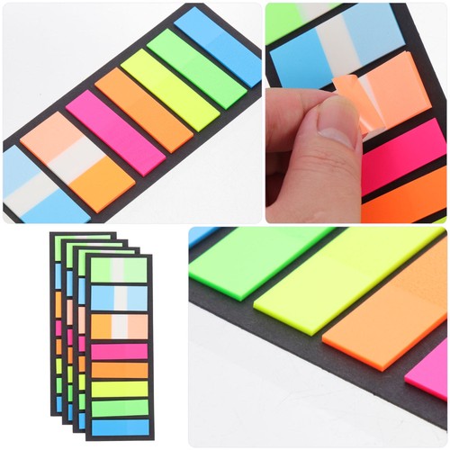 4 Bags Index Label Student Sticky Tabs Page Markers Reading Stickers Book - Picture 9 of 12