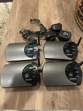  4 Radio Shack Wireless Intercom System 43-124 900MHz With Power Adapters