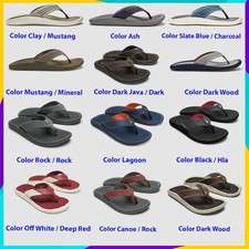 OLUKAI Ulele Men's Beach Sandals, Water Resistant Flip Flops, Comfort Fit