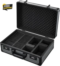 Graded Card Case with Individual Slots Storage Box, Trading Card Cases for Sport