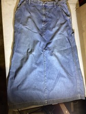 Vintage Gap Carpenter Denim Skirt. Size 16 Minor Flaws but Very Nice
