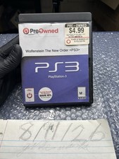 Wolfenstein: The New Order (Sony PlayStation 3, 2014) Tested,working!