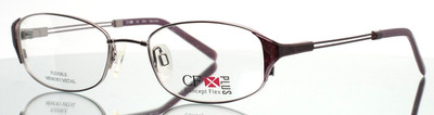 CONCEPT FLEX PLUS CX7330 PU Purple Womens Oval Eyeglasses 51-19-135 B:31