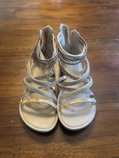 Cat Jack Girls Rose Gold Metallic Gladiator S...