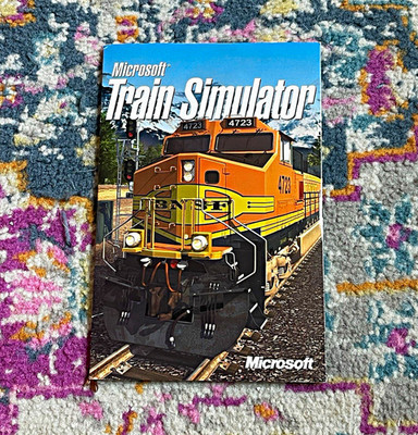 Microsoft Train Simulator for Windows PC 2-CD Set w/ Manual & Quick Reference