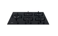 Whirlpool GOA9523NB1 Gas-Kochfeld 90 Cm 5 Zonen Schwarz Gusseisen-Roste Glas