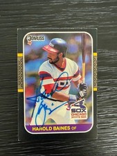 White Sox Harold Baines Signed 1987 Donruss AUTO