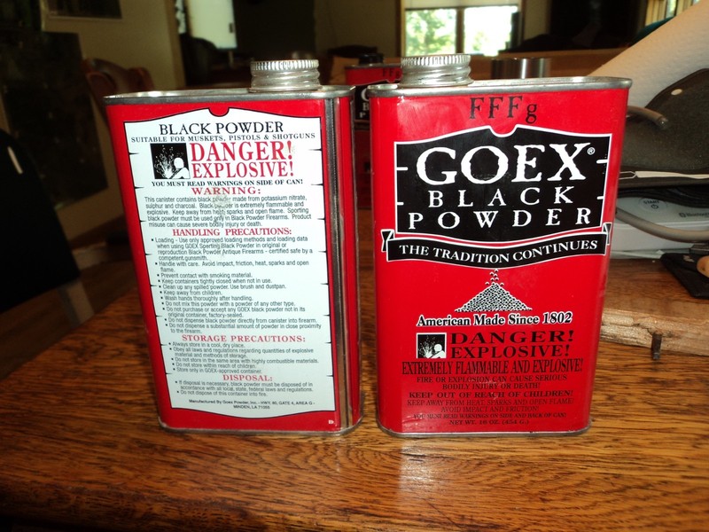 1  Vintage Goex Black Rifle Powder 16 oz Tin EMPTY                    MP