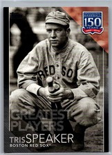 2019 Topps 150 Years Greatest Players Black Tris Speaker #242/299 Boston Red Sox
