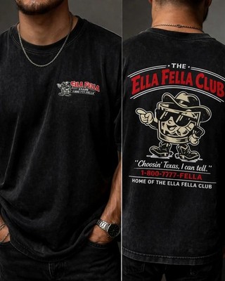 Ella Fella Club Cowboy Tee 2026, Western Whiskey Graphic Shirt, Funny Country Co