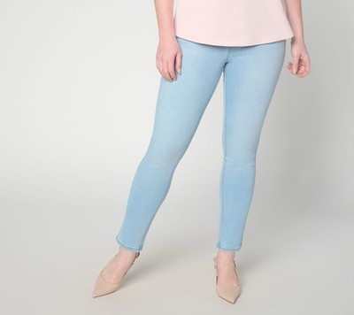 Ree by The Pioneer Woman Petite Pull On Skinny Full Length Jean Light Wash 4 New