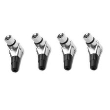 3 Pin XLR Female Adjustable Right Angle Connector Positions Adapter 4Pcs