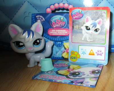 Littlest Pet Shop LPS Surprise Series 4 G7 #241 Cat G2 Retro Basic Fun NEW