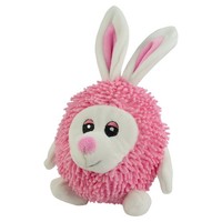 Fuzzle Hundespielzeug Kaninchen 23 Cm Mit Quietscher FüR Welpen Rosa