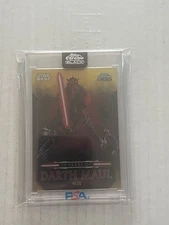 2024 Topps Chrome Black Star Wars 25 Years Of Darth Maul Gold /50 DM-18
