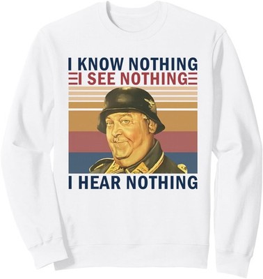I Know Nothing I See Nothing I Hear Nothing Meme Unisex Crewneck Sweatshirt