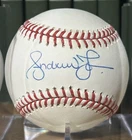 Andruw Jones Signed Autographed Baseball OBNL with Case