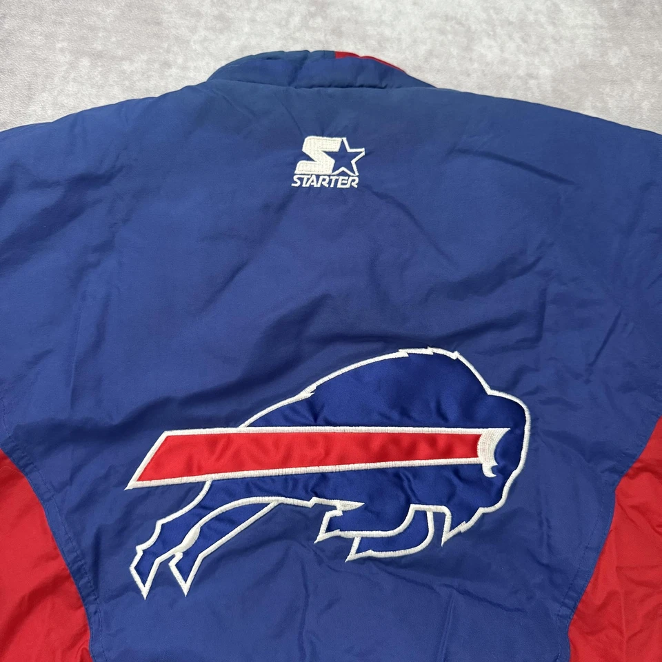 Chaqueta de Colección Años 90 Starter Buffalo Bills Para Hombres L Azul NFL Fútbol Puffer Foto 2 de 4