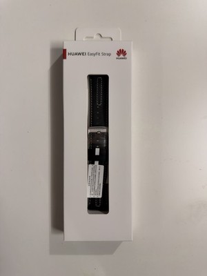 Original Huawei EasyFit Strap (22mm)   Echtes Leder   Schwarz