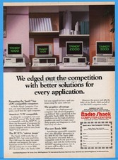 1986 Radio Shack Tandy 1000 1200 2000 3000 Computer PC Vintage Photo Print Ad