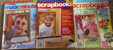 Scrapbooks etc. / Made In Minutes Scrapbooking Magazines Lot of 3   Jch