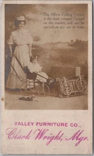 1900s Wilmerding PA RPPC Photo / Adv. Postcard VALLEY FURNITURE CO. Allwin Carts