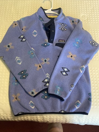 Vintage Patagonia Kids Large 12 Synchilla T Snap Fleece Aztec Multicolor GUC - Picture 13 of 13