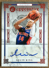 2019-20 Chronicles Excalibur Apprentice Autograph Red Louis King #AP-LKI Pistons