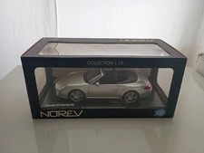 NOREV  1/18 PORSCHE 911 CARRERA 4S 997-2 CABRIOLET 2008 SILVER 296015