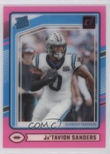 2024 Panini Clearly Donruss Rated Rookie Pink Ja'Tavion Sanders #81 0pm