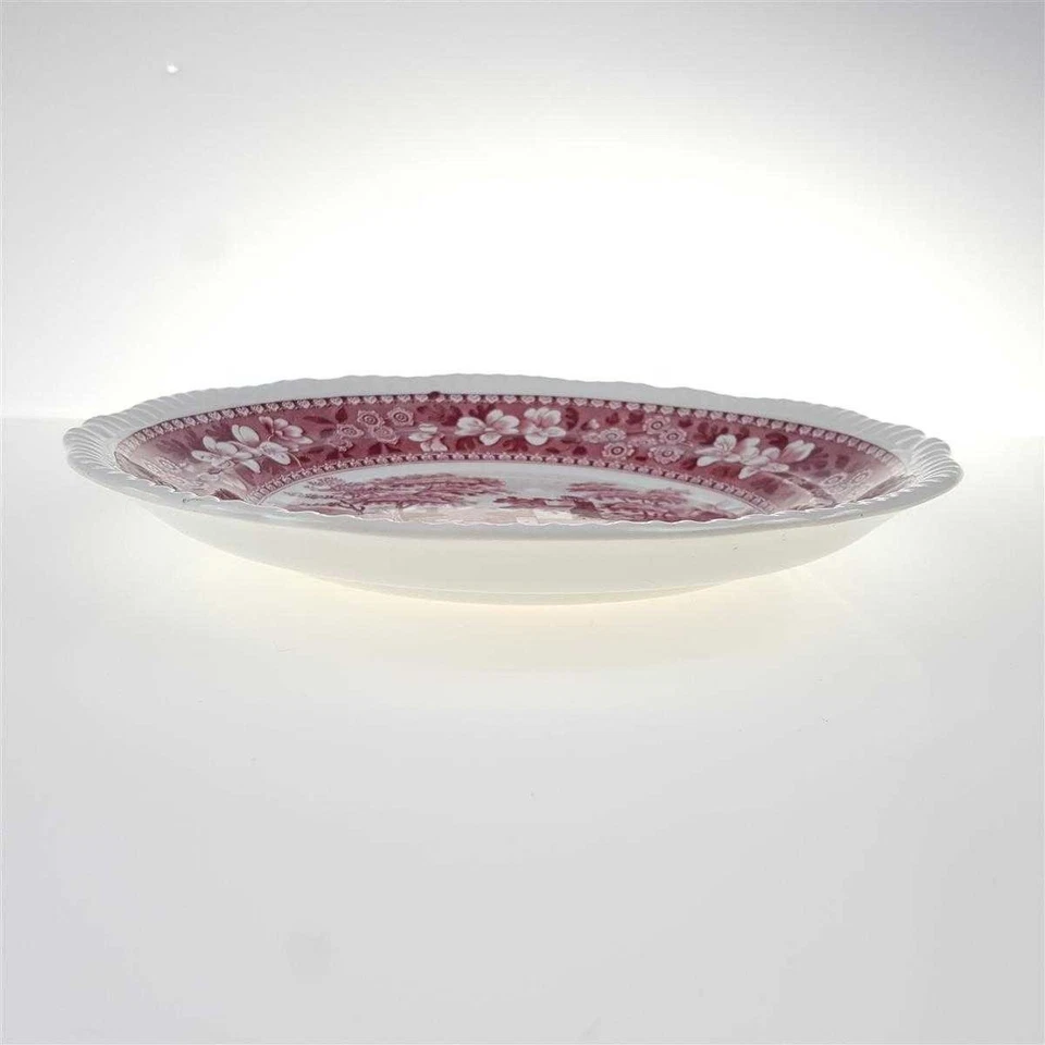 Kuchenteller Dessertteller Frühstücksteller Spode Copeland Pink Tower Rot - Bild 2 von 3